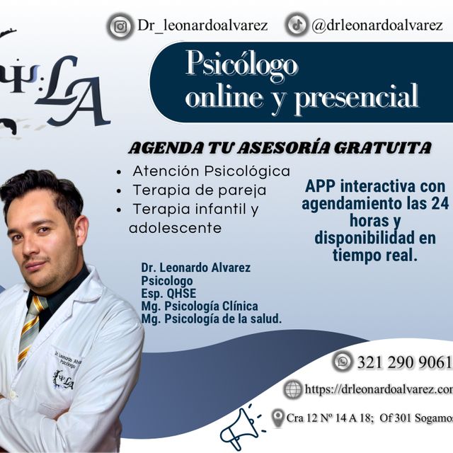 Leonardo Alvarez, Psicólogo Sogamoso