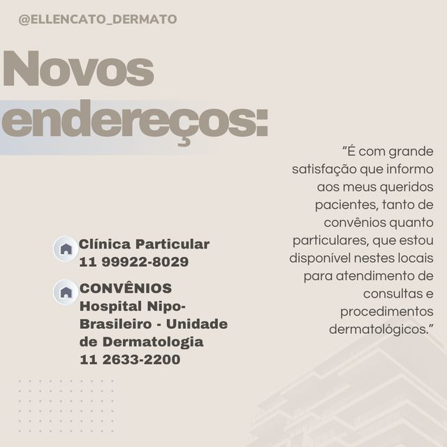 Ellen Cato, Dermatologista São Paulo