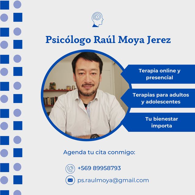 Raúl Moya Jerez, Psicólogo La Serena