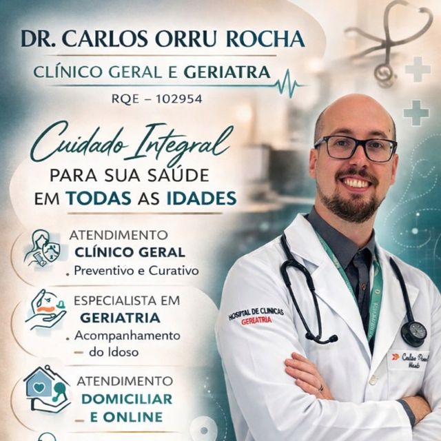 Carlos Orru Rocha, Médico clínico geral Espírito Santo Do Pinhal