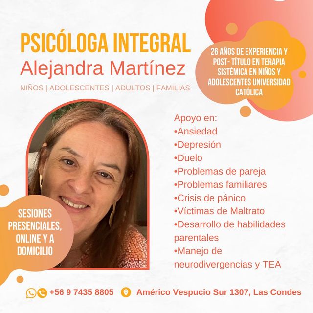 Alejandra Consuelo Martínez Johnson, Psicólogo Las Condes