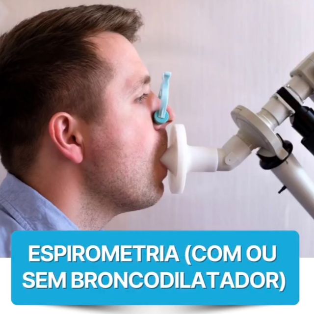 Exame Prova de função pulmonar (espirometria)
