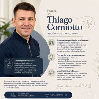 Thiago Luis Comiotto, Psicólogo Florianópolis