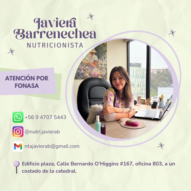 Javiera Barrenechea Islas, Nutricionista Puerto Montt
