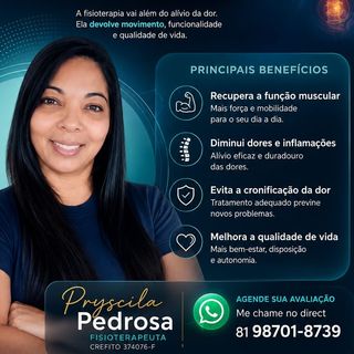 Pryscila PEDROSA, Fisioterapeuta Camaragibe