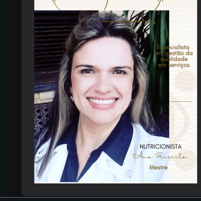Ana Priscila Barros  Oliveira, Nutricionista Fortaleza