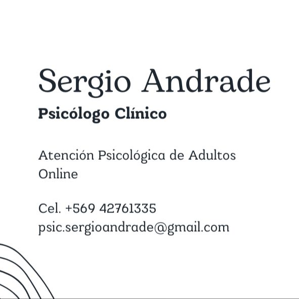 Sergio Andrade Sánchez, Psicólogo Santiago