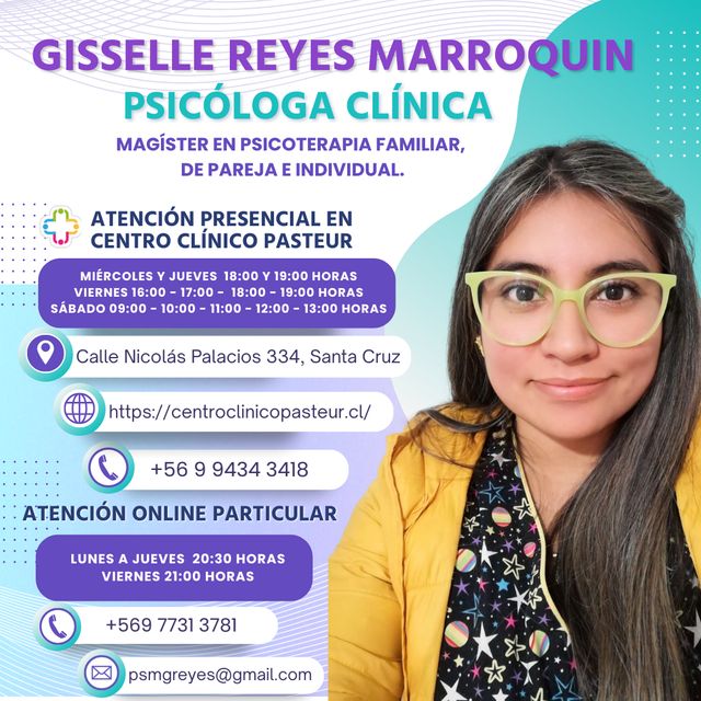 Gisselle Reyes Marroquin, Psicólogo Santa Cruz