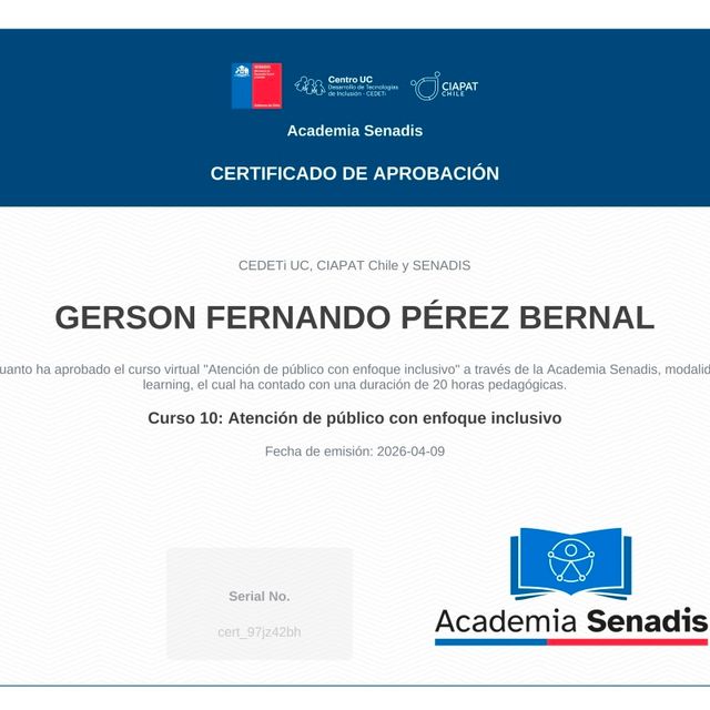 Acercar imagen: certificate 15