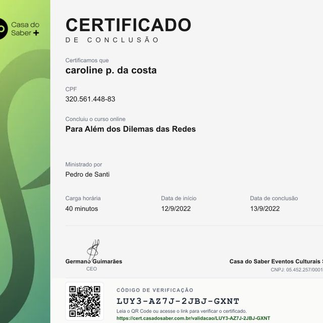 Ampliar imagem: certificate 17