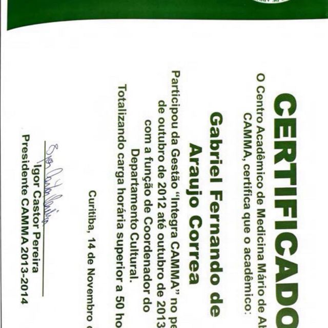 Ampliar imagem: certificate 70