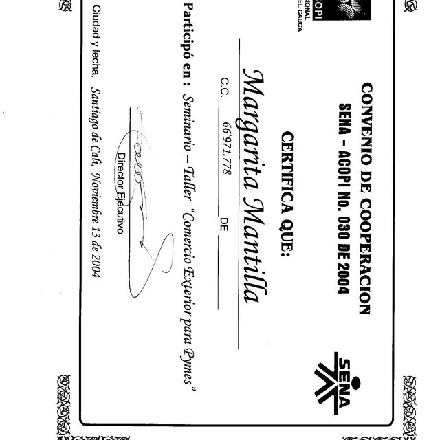 Acercar imagen: certificate 30