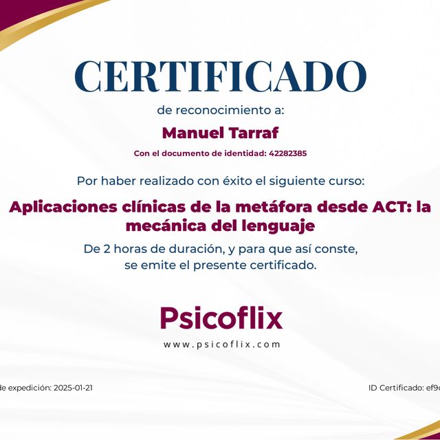 Acercar imagen: certificate 17