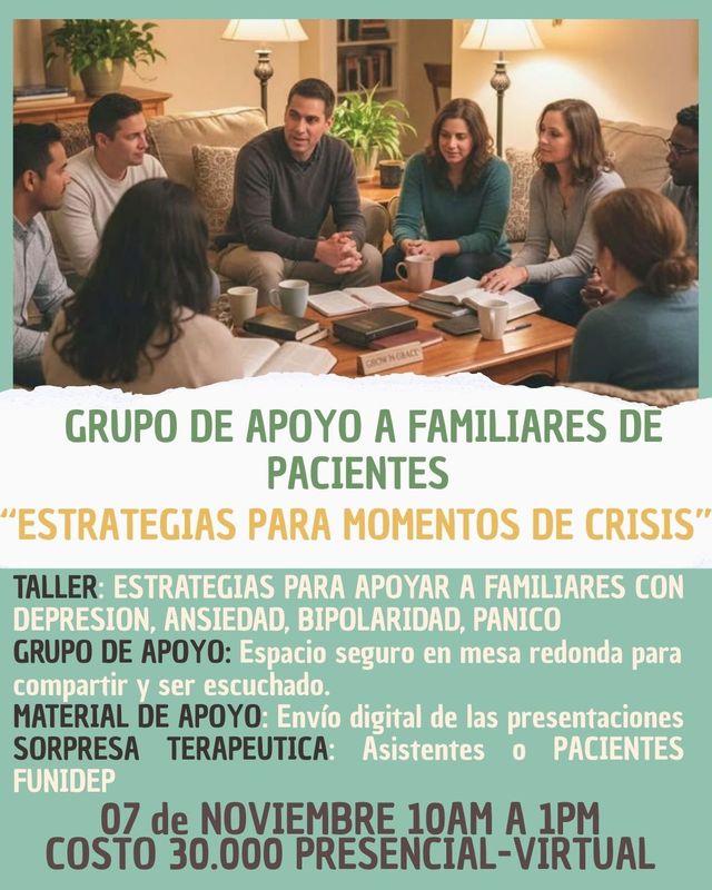 Acercar imagen: ASOCIACION TERAPEUTICA COMUNIDAD FUNIDEP- UNIDOS CONTRA LA DEPRESION Y ANSIEDAD