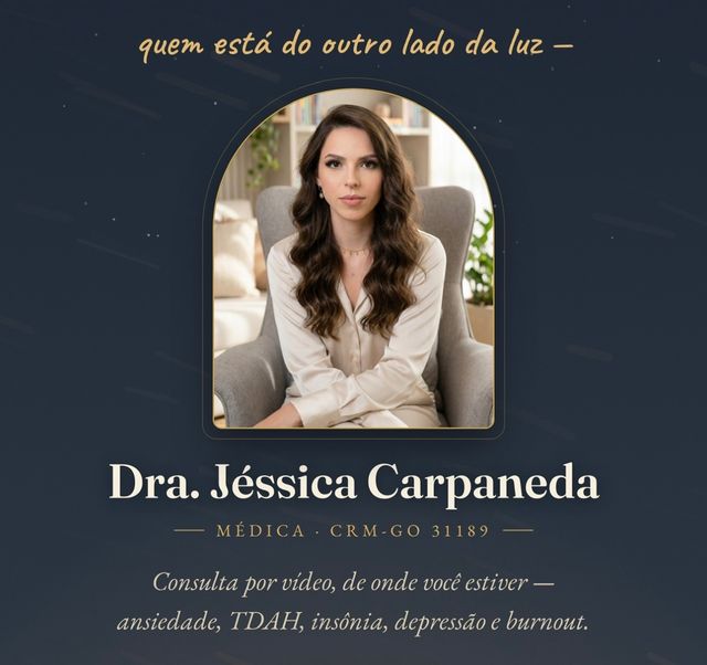 Ampliar imagem: Dra Jéssica Carpaneda | Psiquiatria por telemedicina