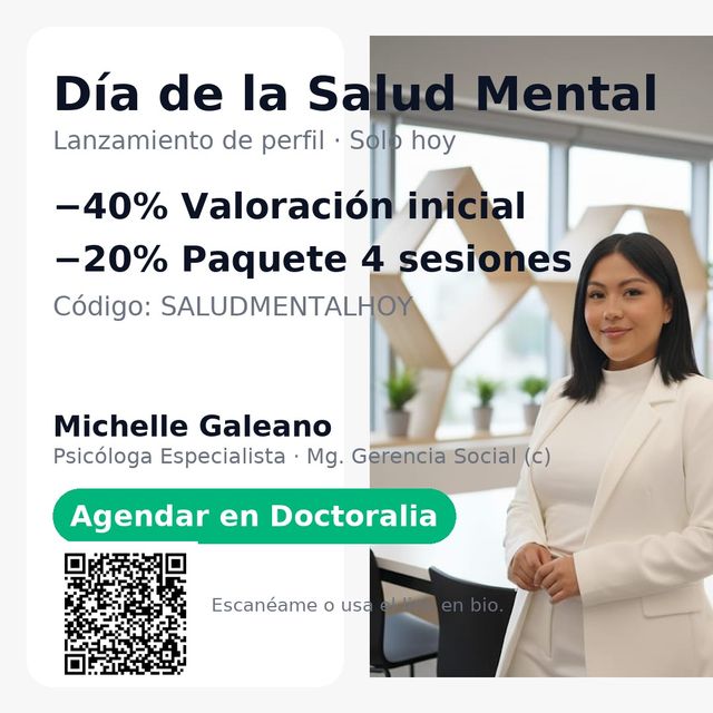 Acercar imagen: Consulta presencial - Asesoría y orientación psicológica