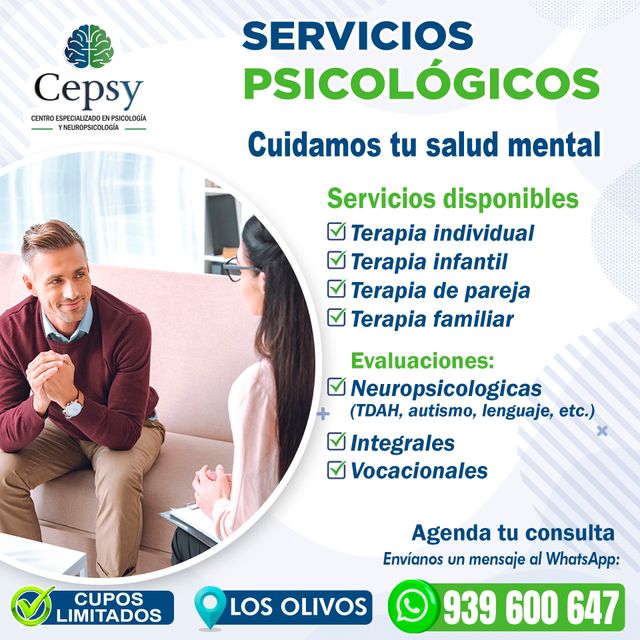 Acercar imagen: Centro Especializado en Psicologia y Neuropsicología - Virtual