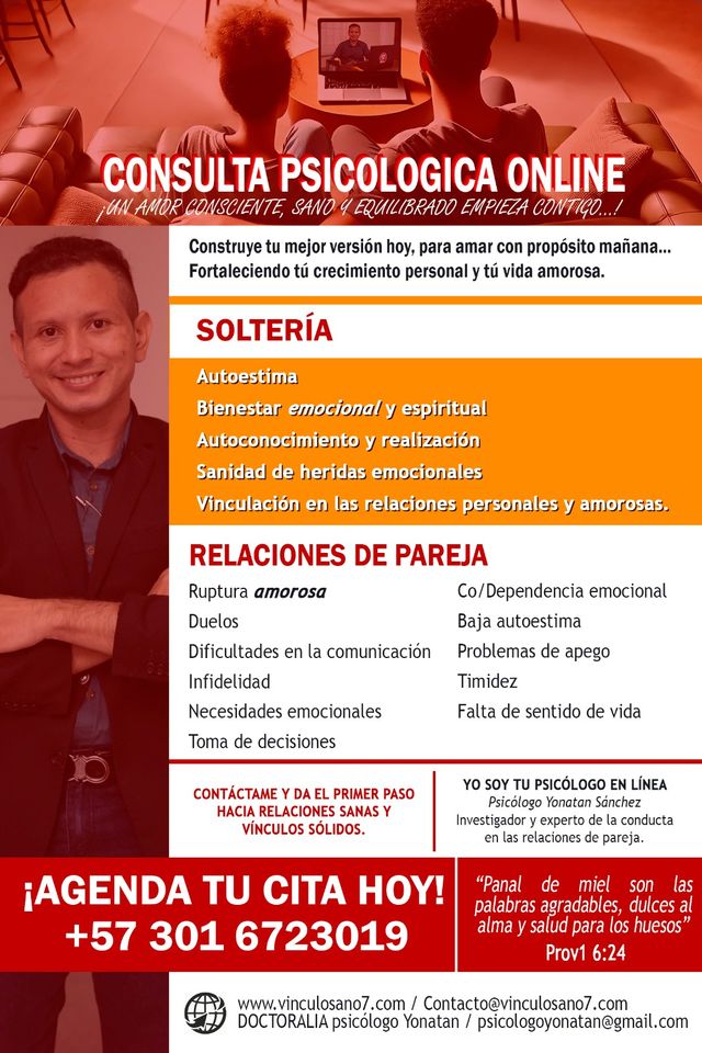 Acercar imagen: Psicólogo Yonatan Sánchez: Consulta en línea.