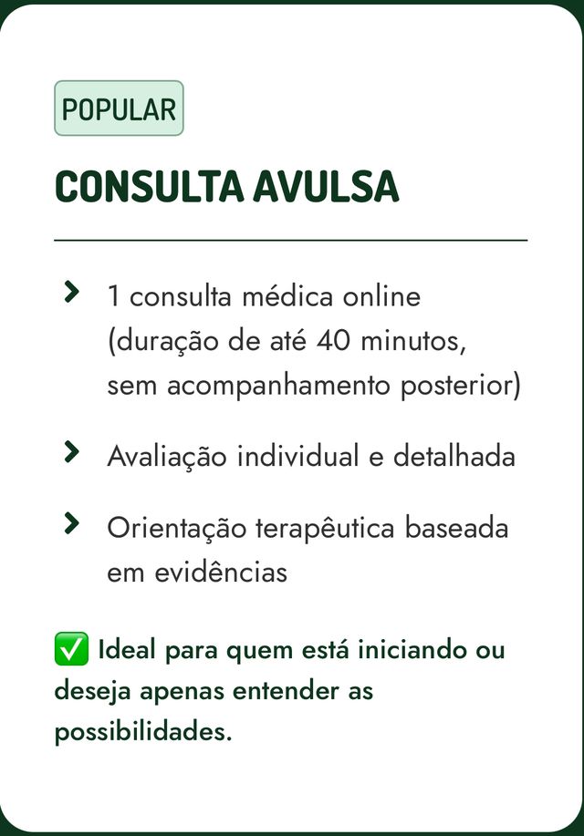 Ampliar imagem: Consultório para consultas online / Atendimento de Medicina  fitocanabinóide : canabidiol (CBD)