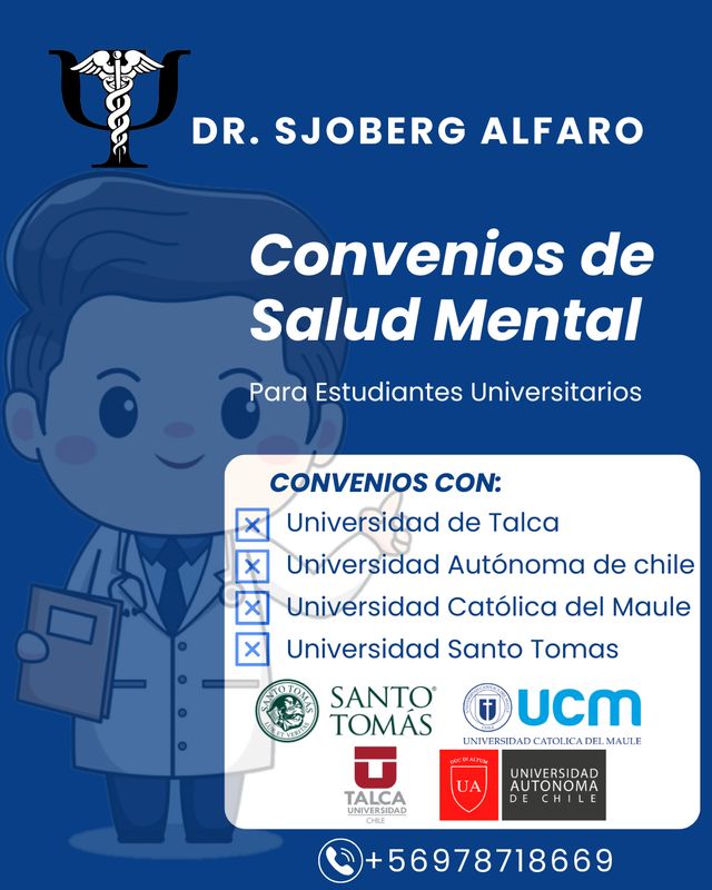 Acercar imagen: CONSULTA MÉDICO PSIQUIATRA, DR. CARLOS SJOBERG ALFARO