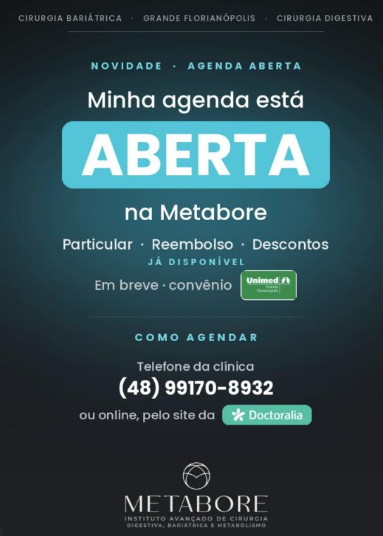 Ampliar imagem: Metabore Instituto Avançado de Cirurgia Digestiva, Bariátrica e Metabolismo