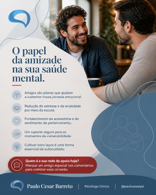 Ampliar imagem: Paulo Cesar Barreto, Psicólogo Clínico (TCC) - ONLINE