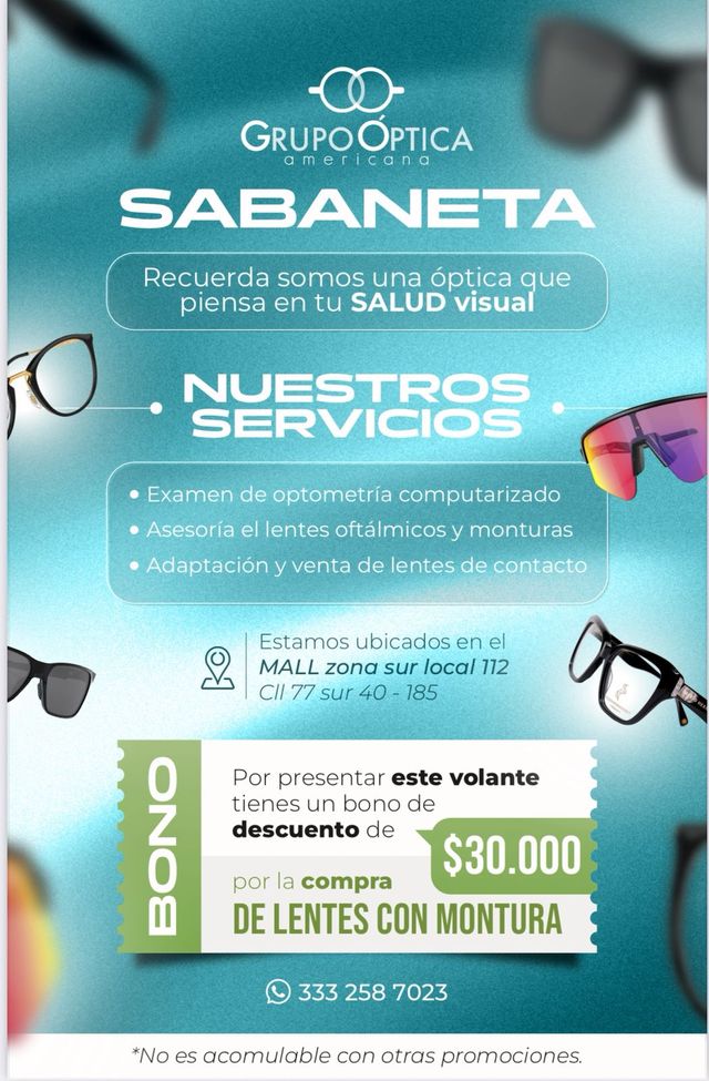 Acercar imagen: GRUPO ÓPTICA AMERICANA SABANETA