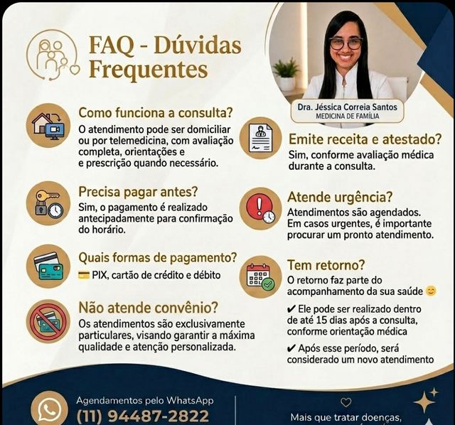 Ampliar imagem: Teleconsulta - Dra. Jéssica Correia Santos