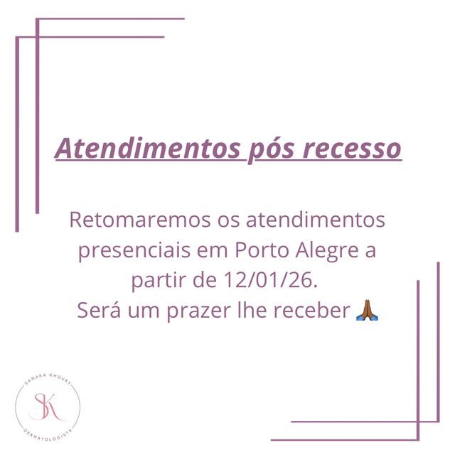 Ampliar imagem: Medplex Santana: Dra. Samara Khoury. Sala 708, Torre B.