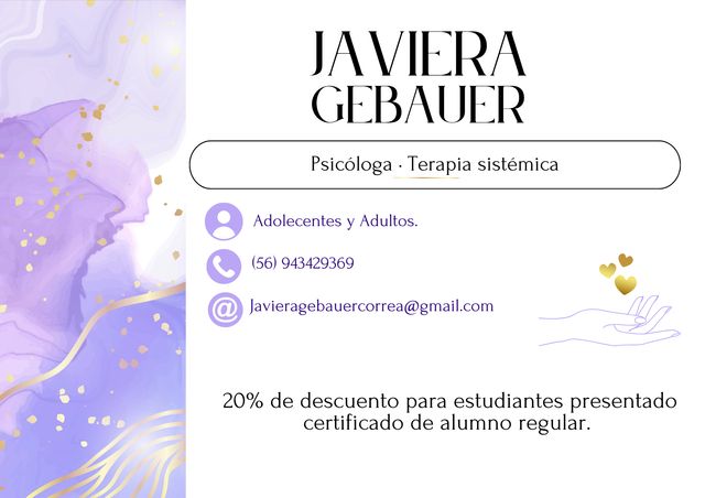 Acercar imagen: Javiera Gebauer