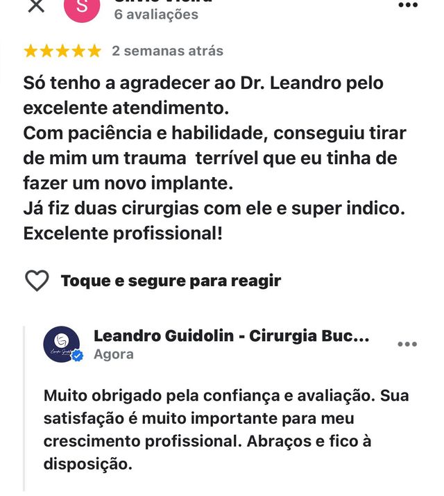 Consulta Online com Dr. Leandro Rios Guidolin