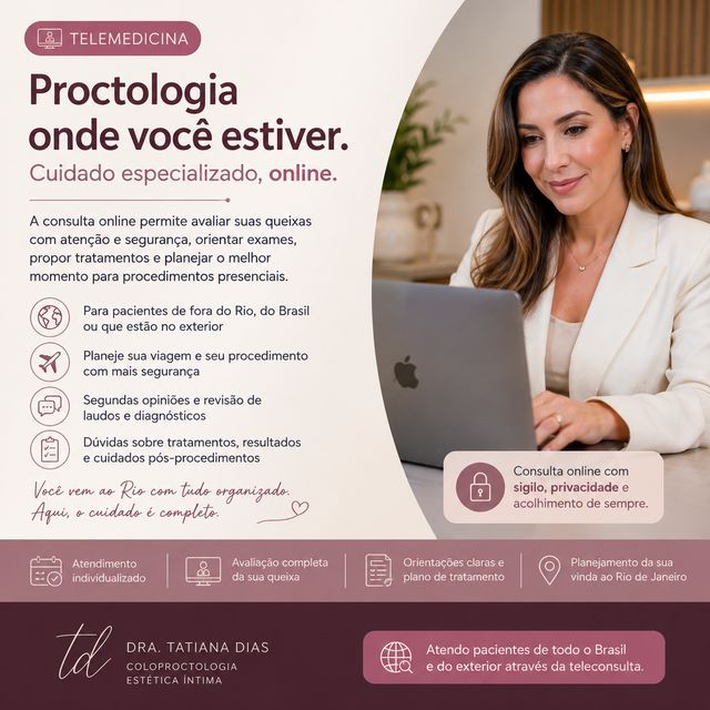 Ampliar imagem: Consulta com Proctologista Online
