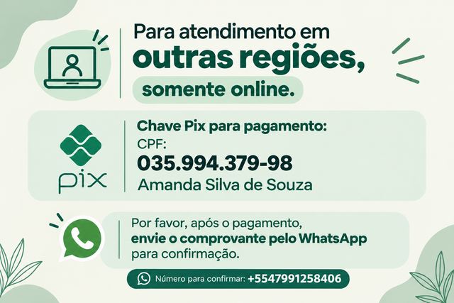 Ampliar imagem: CONSULTÓRIO PRESENCIAL - Amanda Silva de Souza