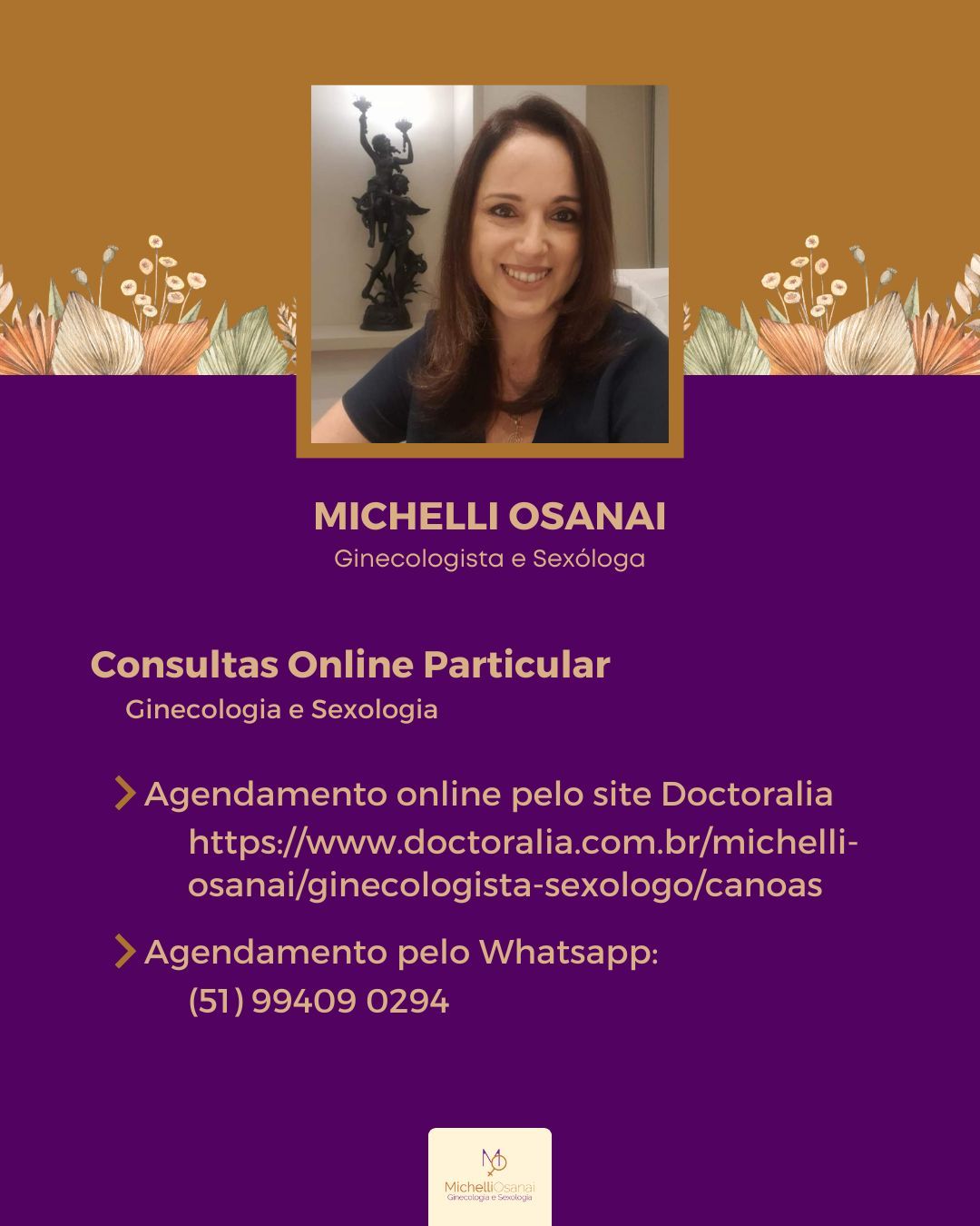 Dra. Michelli Osanai Ginecologista, Sexóloga, Porto Alegre - Agende uma  consulta | doctoralia.com.br